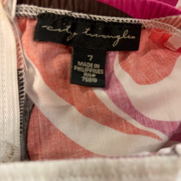 City Triangles Retro Print Dress 7 jr. FREE SHIP - Picture 2 of 5